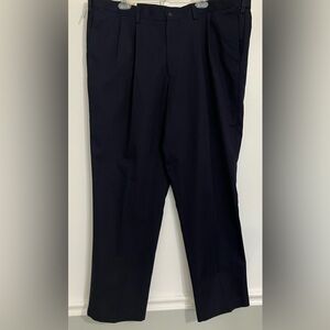 Dockers Men's 44x32 Blue Classic Fit Pleated Adjustable Waistband Office NWT